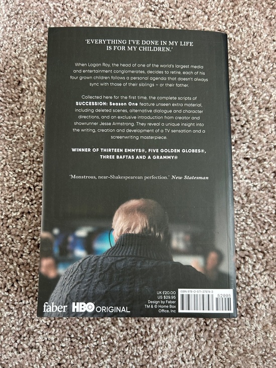Succession Season One: The Complete Scripts Paperback - Picture 2 of 4